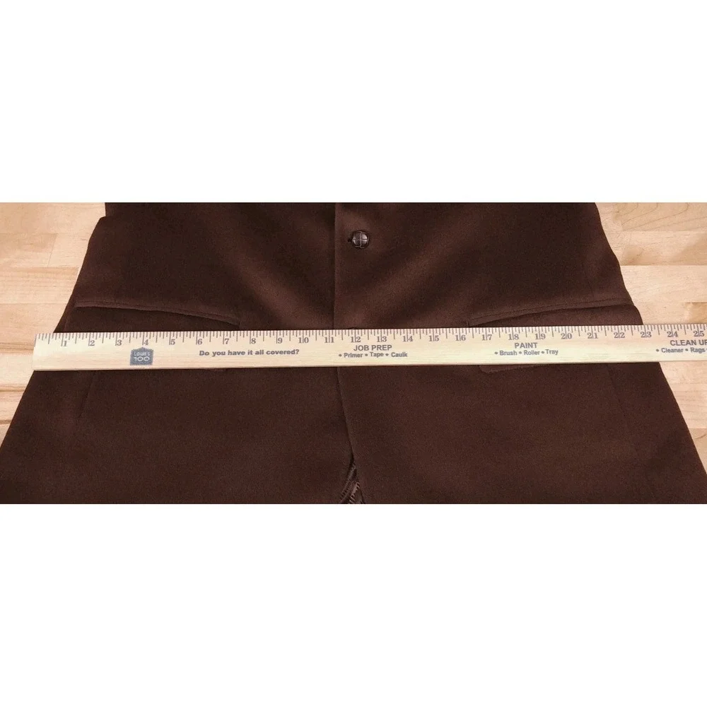Turnbury Mens Blazer Jacket Size 44 R 100% Camel Hair Tan Sport‎ Coat Dark Brown